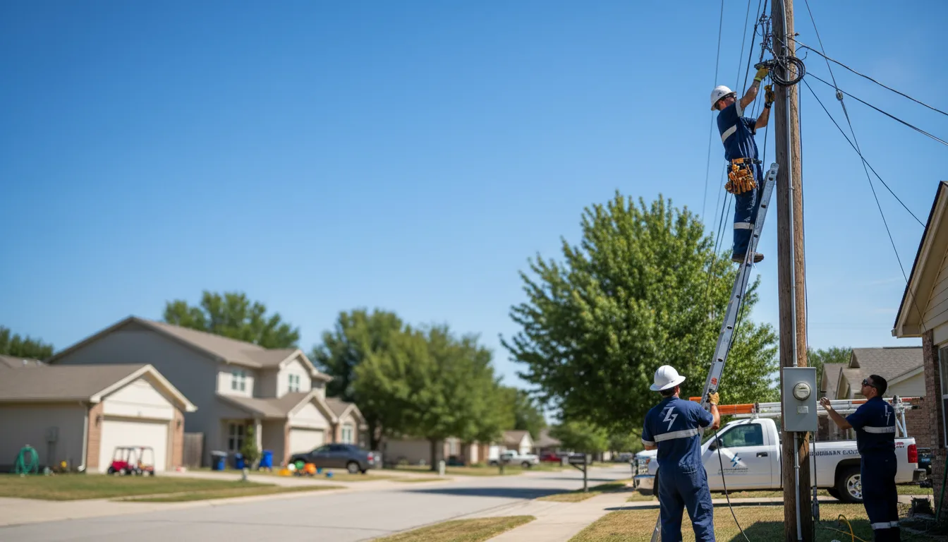 Residential electrician providing installation services in Maxbass, ND